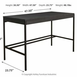 Ashley Furniture Yarlow - Black - Home Office Desk Desks