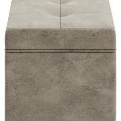 Ashley Furniture Becklow - Beige - Storage Bench