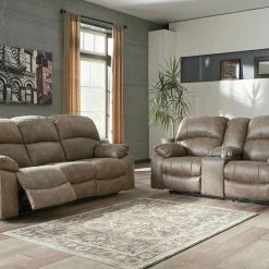 Signature Design By Ashley® Dunwell - Power Reclining Sofa With Adjustable Headrest, Power Reclining Loveseat With CON/Adjustable HDRST Reclining Furniture