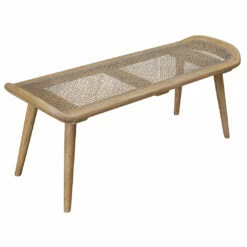 Uttermost Arne Woven Rattan Bench Benches