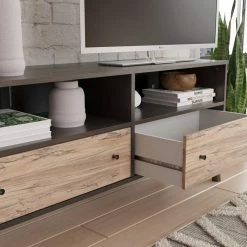 Ashley Furniture TV Stands Piperton - Brown / Natural - Medium Tv Stand