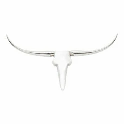 Moe's Home Collection Accessories Longhorn Wall Décor Large Silver