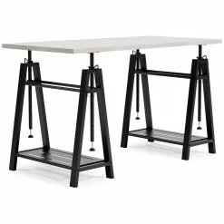 Ashley Furniture Bayflynn - White/black - Adjustable Height Desk