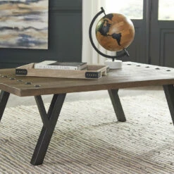 Ashley Furniture Tables Haffenburg - Medium Brown - Rectangular Cocktail Table