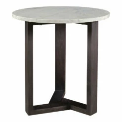 Moe's Home Collection Jinxx Side Table Charcoal Grey Tables