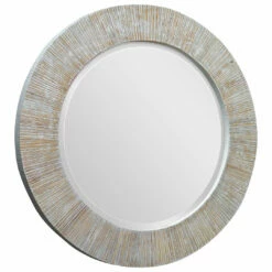 Accessories Uttermost Repose Whitewash Round Mirror