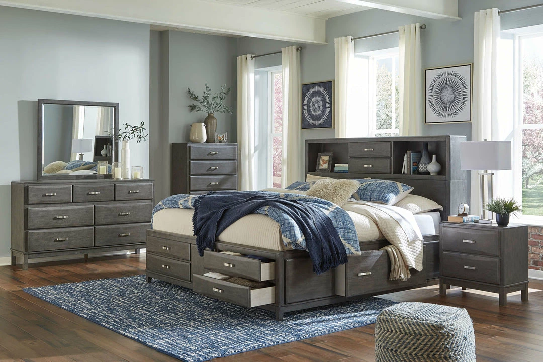Best reviews of 🛒 Signature Design By Ashley® Beds Caitbrook - Gray - California Storage Bed With 8 Drawers 🎁 5 Signature Design By Ashley® Beds Caitbrook - Gray - California Storage Bed With 8 Drawers