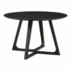 Moe's Home Collection Godenza Dining Table Round Black Ash Tables