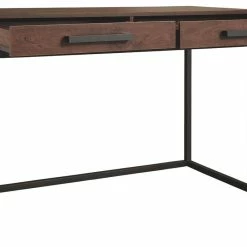 Ashley Furniture Horatio - Warm Brown/gunmetal - Home Office Small Desk Desks
