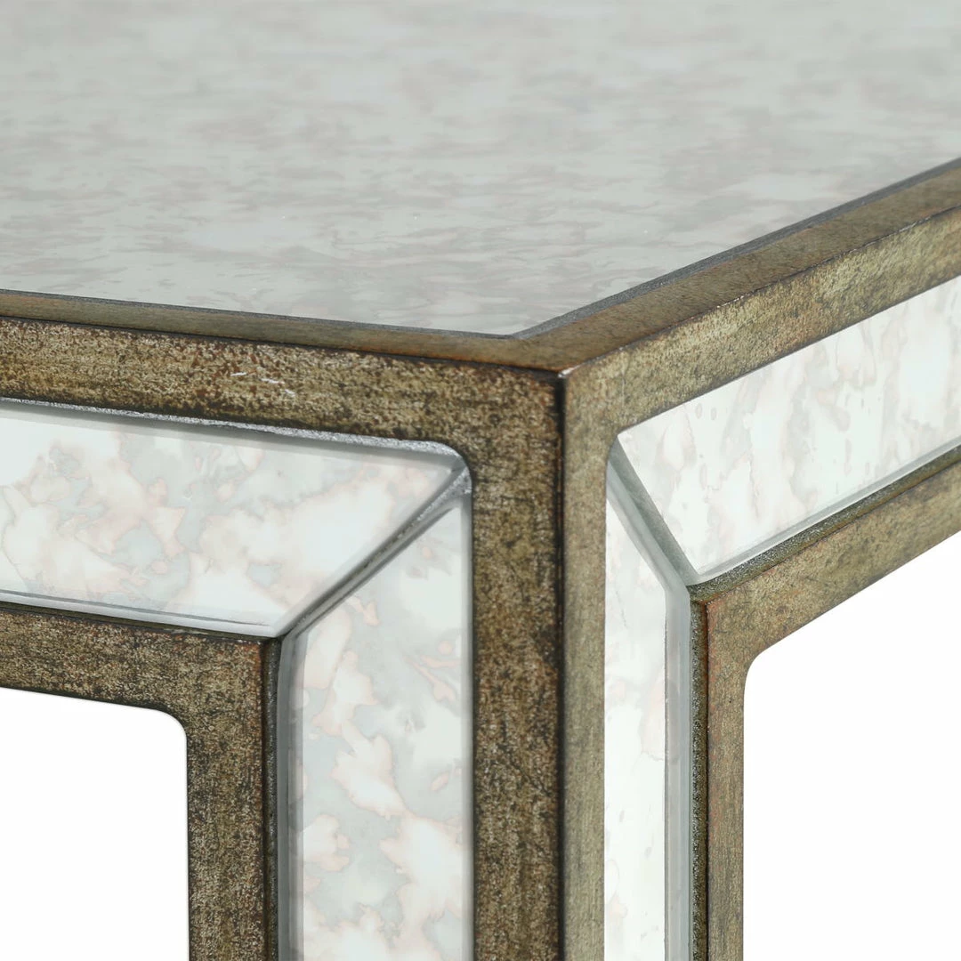Hot Sale 🥰 Uttermost Julie Mirrored Accent Table Tables ✔️ 6 Uttermost Julie Mirrored Accent Table Tables