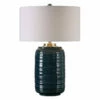 Best Sale 🛒 Uttermost Delane Dark Teal Table Lamp ⭐ 2 Uttermost Delane Dark Teal Table Lamp