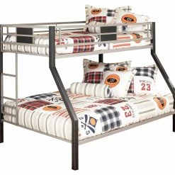 Ashley Furniture Beds Dinsmore - Black/gray - Twin/full Bunk Bed W/ladder