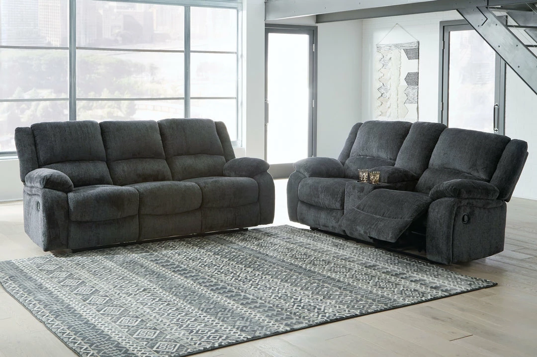 New 💯 Signature Design By Ashley® Draycoll - Reclining Sofa & Loveseat Set 🎉 5 Signature Design By Ashley® Draycoll - Reclining Sofa & Loveseat Set