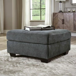 Ashley® Ambrielle - Gunmetal - Oversized Accent Ottoman