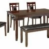 Ashley Furniture Bennox - Brown - Dining Room Table Set (6/cn)