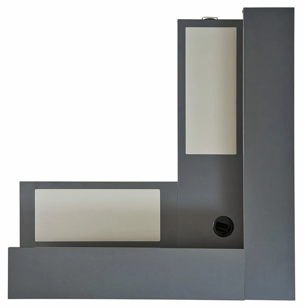 Hot Sale 🛒 Signature Design By Ashley® Desks Lynxtyn - Black / Gray - L-desk 🥰 4 Signature Design By Ashley® Desks Lynxtyn - Black / Gray - L-desk