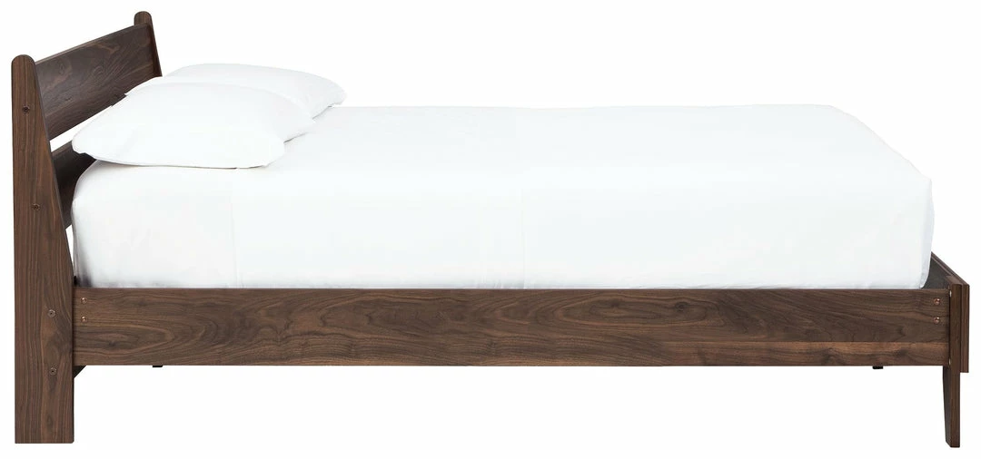 New 🥰 Signature Design By Ashley® Calverson - Mocha - Queen Panel Platform Bed 🔔 4 Signature Design By Ashley® Calverson - Mocha - Queen Panel Platform Bed