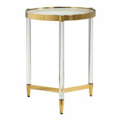 Uttermost Kellen Glass Accent Table Tables