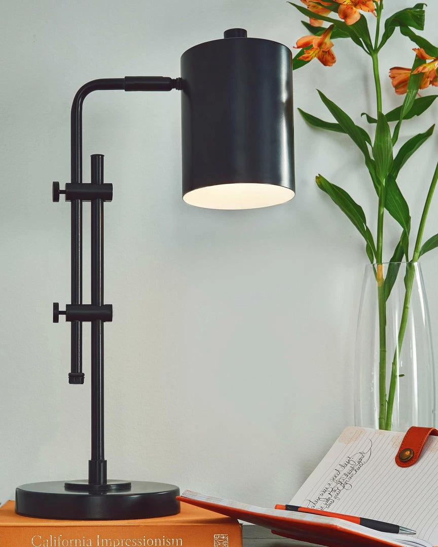 Best Pirce 🎁 Ashley Furniture Baronvale - Black - Metal Desk Lamp (1/cn) Accessories 💯 5 Ashley Furniture Baronvale - Black - Metal Desk Lamp (1/cn) Accessories