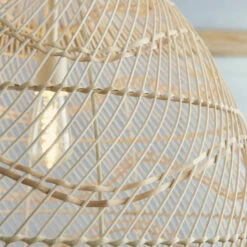 Signature Design By Ashley® Accessories Coenbell - Beige - Rattan Pendant Light (1/cn)