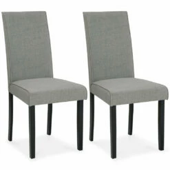 Ashley Furniture Kimonte - Dark Gray - Dining Uph Side Chair (2/cn)