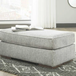 Hot Sale 🤩 Benchcraft® Mercado - Pewter - Ottoman Ottomans 🎁 14 Benchcraft® Mercado - Pewter - Ottoman Ottomans