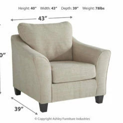 Promo ✨ Ashley Furniture Abney - Driftwood - Chair ⭐ 11 Ashley Furniture Abney - Driftwood - Chair