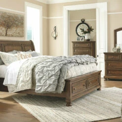 Signature Design By Ashley® Bedroom Sets Flynnter - Ultimate Best In Class Dresser, Mirror, Sleigh Bed With 2 Storage Drawers