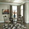 Signature Design By Ashley® Glambrey - Dark Brown - 5 Pc. - Counter Table, 4 Barstools Dining Room Sets