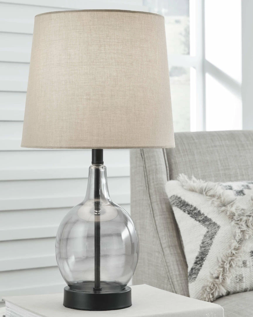 Budget ๐ Ashley Furniture Arlomore - Gray - Glass Table Lamp (1/cn) ๐ 5 Ashley Furniture Arlomore - Gray - Glass Table Lamp (1/cn)