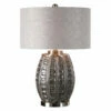 New ❤️ Accessories Uttermost Aura Ash Black Glaze Lamp 🔔 1 Accessories Uttermost Aura Ash Black Glaze Lamp