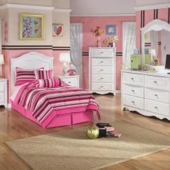 Ashley Furniture Exquisite - White - Five Drawer Chest Chests