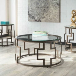 Top 10 ❤️ Ashley Furniture Frostine - Dark Bronze Finish - Occasional Table Set (3/cn) Tables 🎉 10 Ashley Furniture Frostine - Dark Bronze Finish - Occasional Table Set (3/cn) Tables