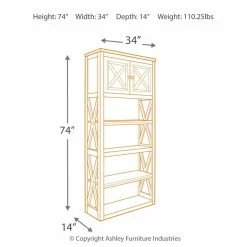 Ashley Furniture Tyler Creek - Relaxed - Bookcase Bookcases