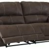 Ashley Furniture Reclining Furniture Kitching - Java - 2 Seat Pwr Rec Sofa Adj Hdrest