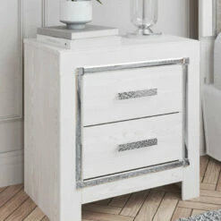 Ashley Furniture Altyra - White - Two Drawer Night Stand
