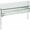 Ashley Furniture Braddoni - Chrome Finish - Rectangular Cocktail Table Tables