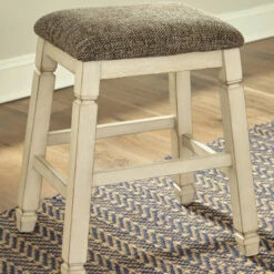 Brand new ๐ Ashley Furniture Bolanburg - Beige - Upholstered Stool (2/cn) Stools ๐ 12 Ashley Furniture Bolanburg - Beige - Upholstered Stool (2/cn) Stools