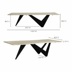 New 😀 Moe's Home Collection Bird Dining Table Large ❤️ 11 Moe's Home Collection Bird Dining Table Large