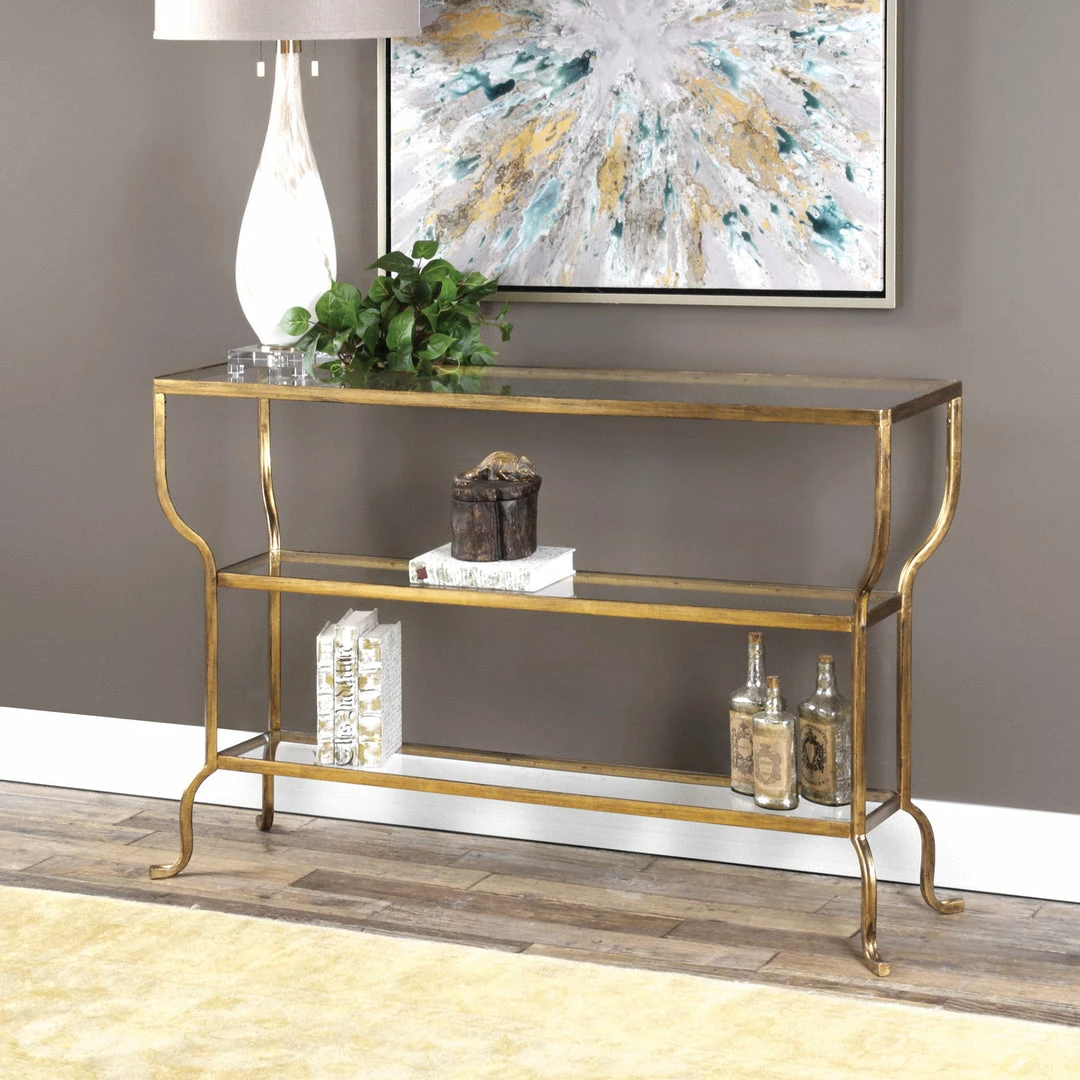 Coupon ✔️ Tables Uttermost Deline Gold Console Table 🧨 7 Tables Uttermost Deline Gold Console Table