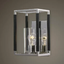 Uttermost Newburgh 1 Light Nickel Sconce