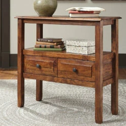 Ashley Furniture Tables Abbonto - Warm Brown - Accent Table