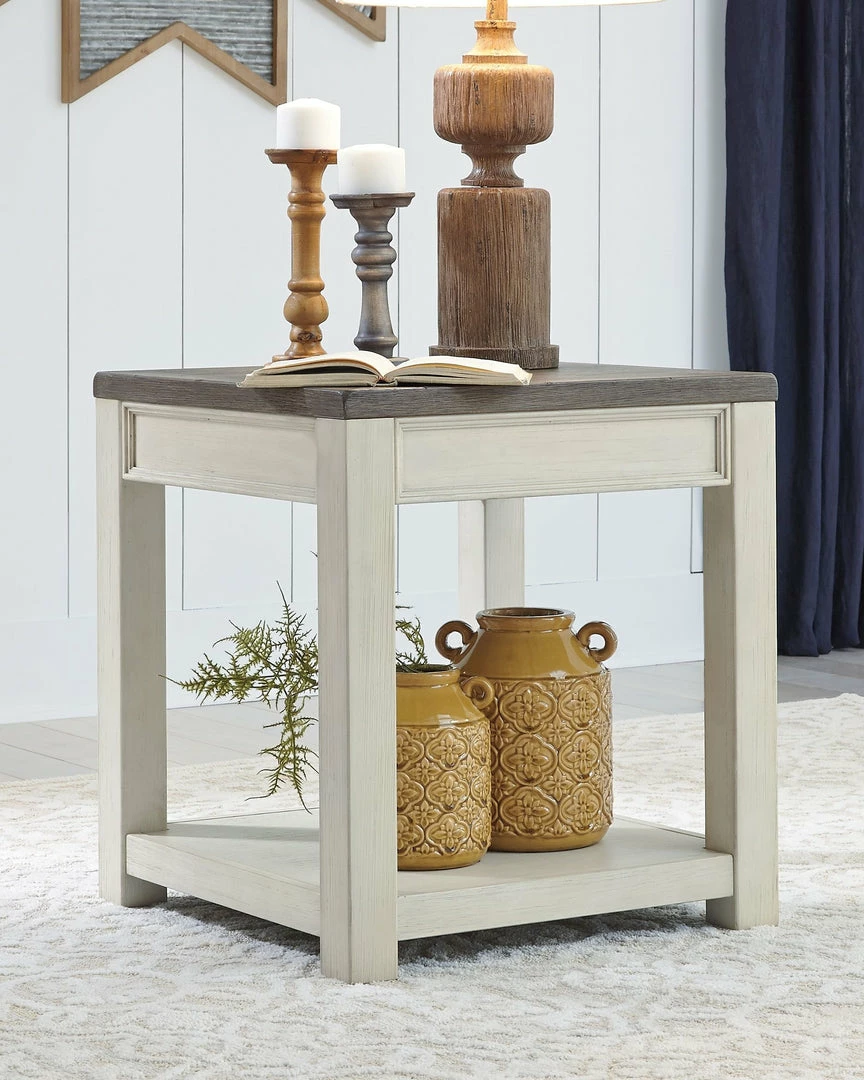 Buy 💯 Ashley Furniture Bolanburg - Brown/white - Square End Table 😍 5 Ashley Furniture Bolanburg - Brown/white - Square End Table