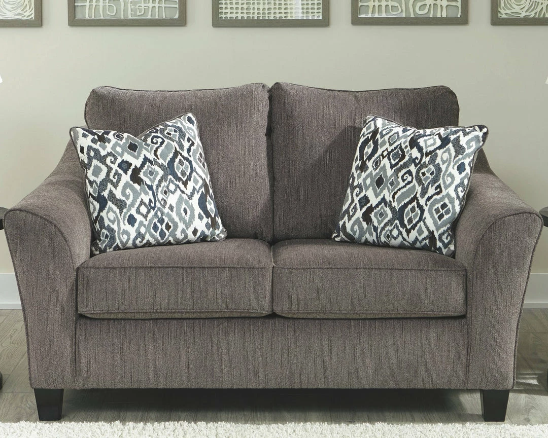 Top 10 ❤️ Ashley Furniture Nemoli - Slate - Loveseat 🤩 6 Ashley Furniture Nemoli - Slate - Loveseat
