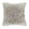New ๐ Moe's Home Collection Cashmere Fur Pillow Light Grey ๐ 1 Moe's Home Collection Cashmere Fur Pillow Light Grey