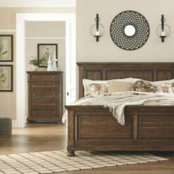 Signature Design By Ashley® Flynnter - Ultimate Best In Class Dresser, Mirror, Panel Bed Bedroom Sets