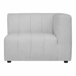 Moe's Home Collection Lyric Arm Chair Right Oatmeal Chairs
