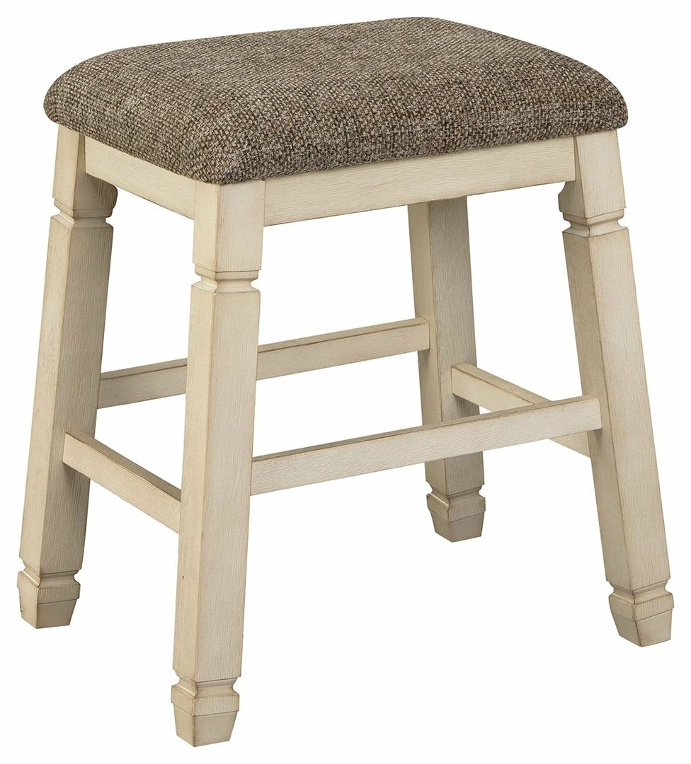 Brand new ๐ Ashley Furniture Bolanburg - Beige - Upholstered Stool (2/cn) Stools ๐ 3 Ashley Furniture Bolanburg - Beige - Upholstered Stool (2/cn) Stools