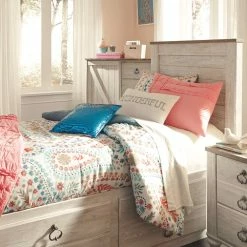 Cheap 😀 Signature Design By Ashley® Beds Willowton - Panel Bed 😀 11 Signature Design By Ashley® Beds Willowton - Panel Bed