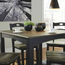 Flash Sale ✔️ Ashley Furniture Froshburg - Black - Square Counter Tbl Set (5/cn) Dining Room Sets 😉 9 Ashley Furniture Froshburg - Black - Square Counter Tbl Set (5/cn) Dining Room Sets